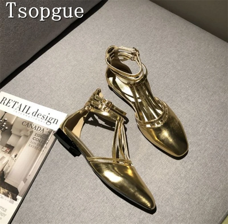 مصمم الذهبي غطاء تو الصنادل النساء العلامة التجارية أزياء T حزام الكاحل التفاف عالية الكعب الفاخرة حزب اللباس مضخات