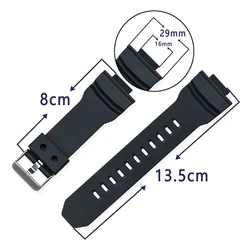 watch strap for Casio g-shock straps watch accessorise GA-150/200/201/300/310/GLX series tpu soft watchband Wristband Belt