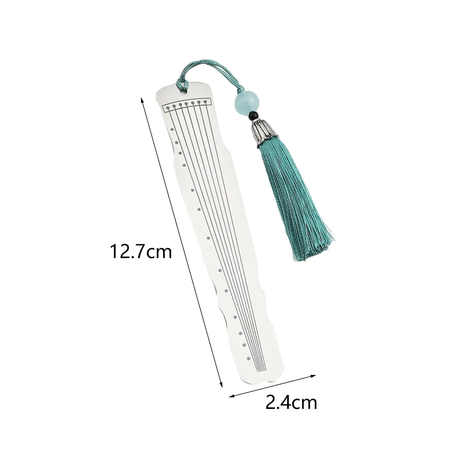 6x Chinese Bookmark Musical Instrument Design Metal Reading Markers for Gifts