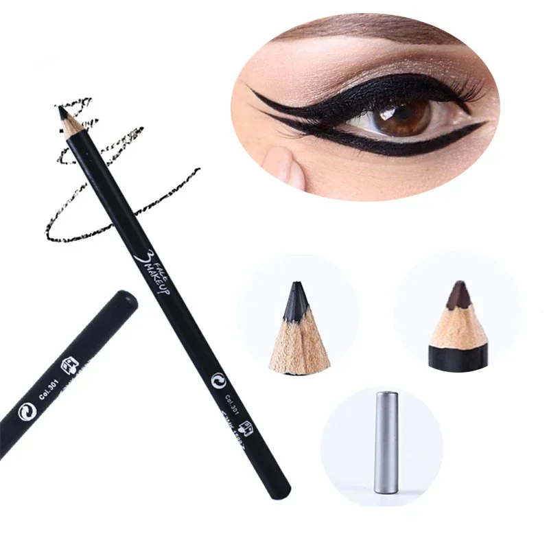 Black Eyeliner Pencil Professional Makeup Brown Matte Eyebrow Pencil Waterproof Lasting Smooth Pen Beauty Tool Accessories