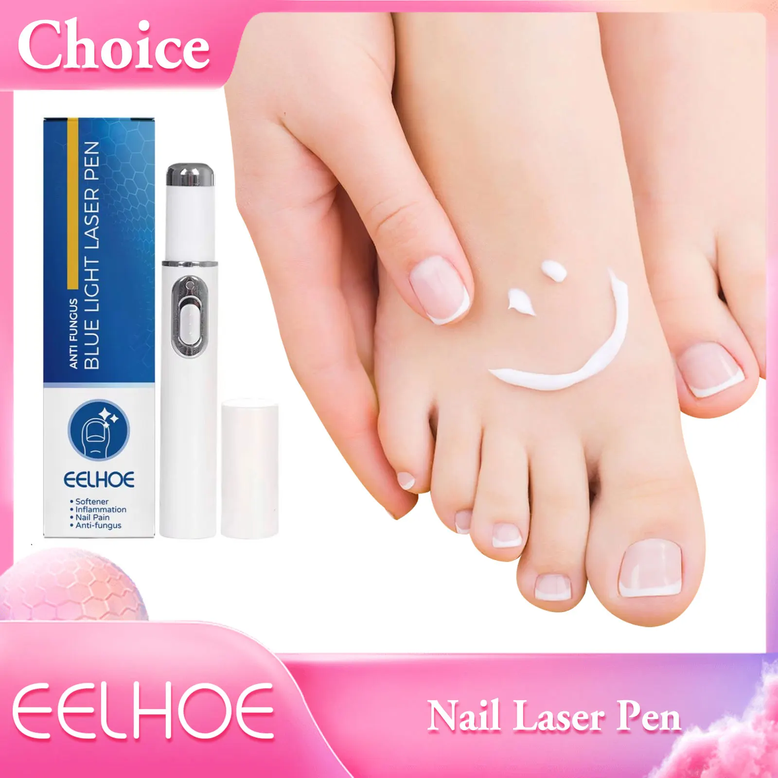 ปากกาเชื้อราเล็บ Anti-fungal NAIL Repair ปากกาแสงสีฟ้าเลเซอร์ Paronychia Onychomycosis ไม่เจ็บปวด Toe Treatment เล็บผลิตภัณฑ์ดูแล