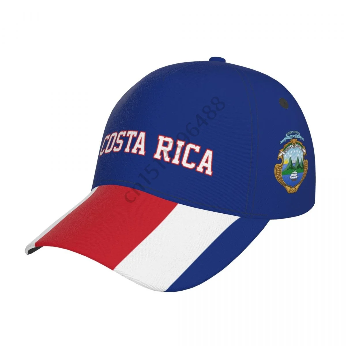 Costa Rica Country Flag Soccer Hats Sun Baseball Cap Breathable Adjustable Men Women Outdoor Fishing Hat