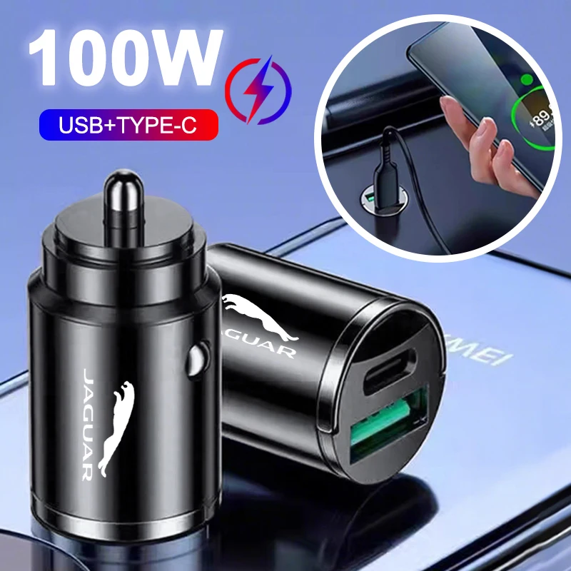 

Car LOGO Charger Fast Charging Mini Pull Ring Charger For Jaguar XEL E-PACE 2019 Jaguar XE E-Pace XF F-TYPE XJ C-X16 V12 XJL