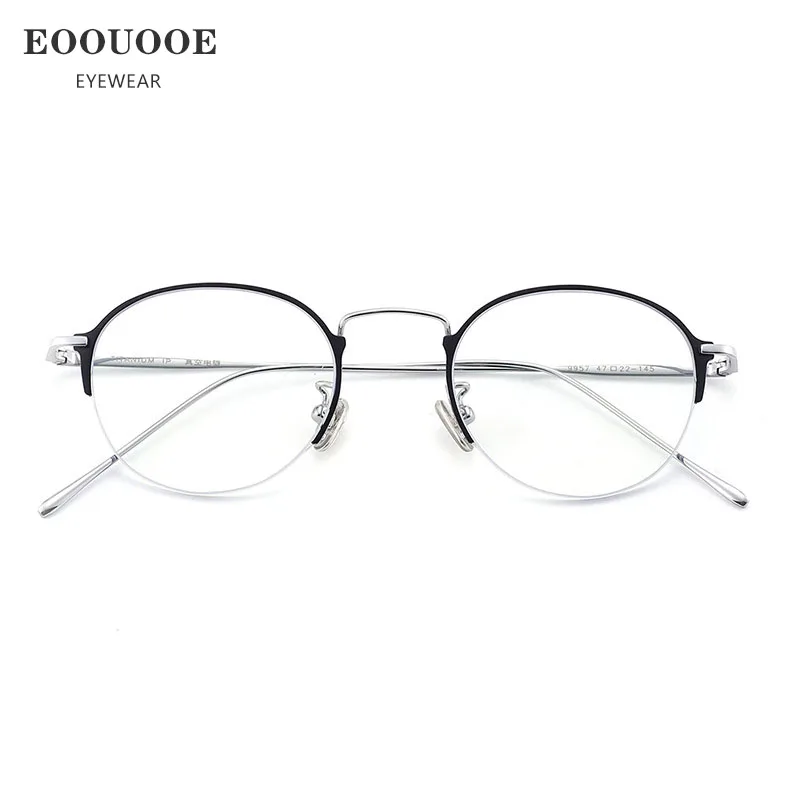 Light Pure Titanium Women Optical Glasses Fashion Round Eyewear Myopia Prescription Recipe Lenses Female Teenagers Oculos