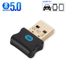 USB Bluetooth Transmitter Receiver 5.0 Wireless Drive-Free Home Computer Desktop Bluetooth Adapter for Mouse Keyboard