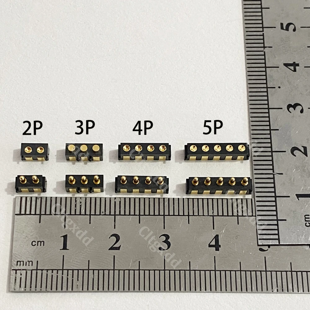 Männlicher & Weiblicher Seitlich Montierter Pogo-Pin-Steckverbinder 2P 3P 4P 5P SMD Federkontakt-Ladebuchse für Smartwatches/Elektronische Geräte – Detail 4