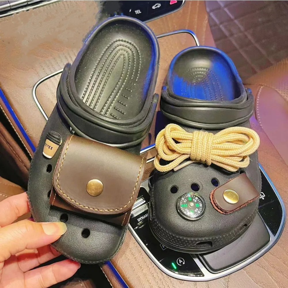 Creative Cute Men's Camping Style Hole Shoe Charms Decorations Fun Cartoon Bag Compass Shoes Buckle DIY 3D Hole Shoe Accessories image 6