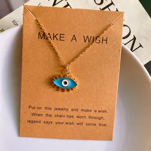 قلادة قلادة عين تركيا الملونة للنساء والرجال ، مجوهرات الرقبة ، الموضة ، الحظ ، هدية للصديق ، بالجملة أفضل 10 متاجر مبيعات في تركيا - رقم 1