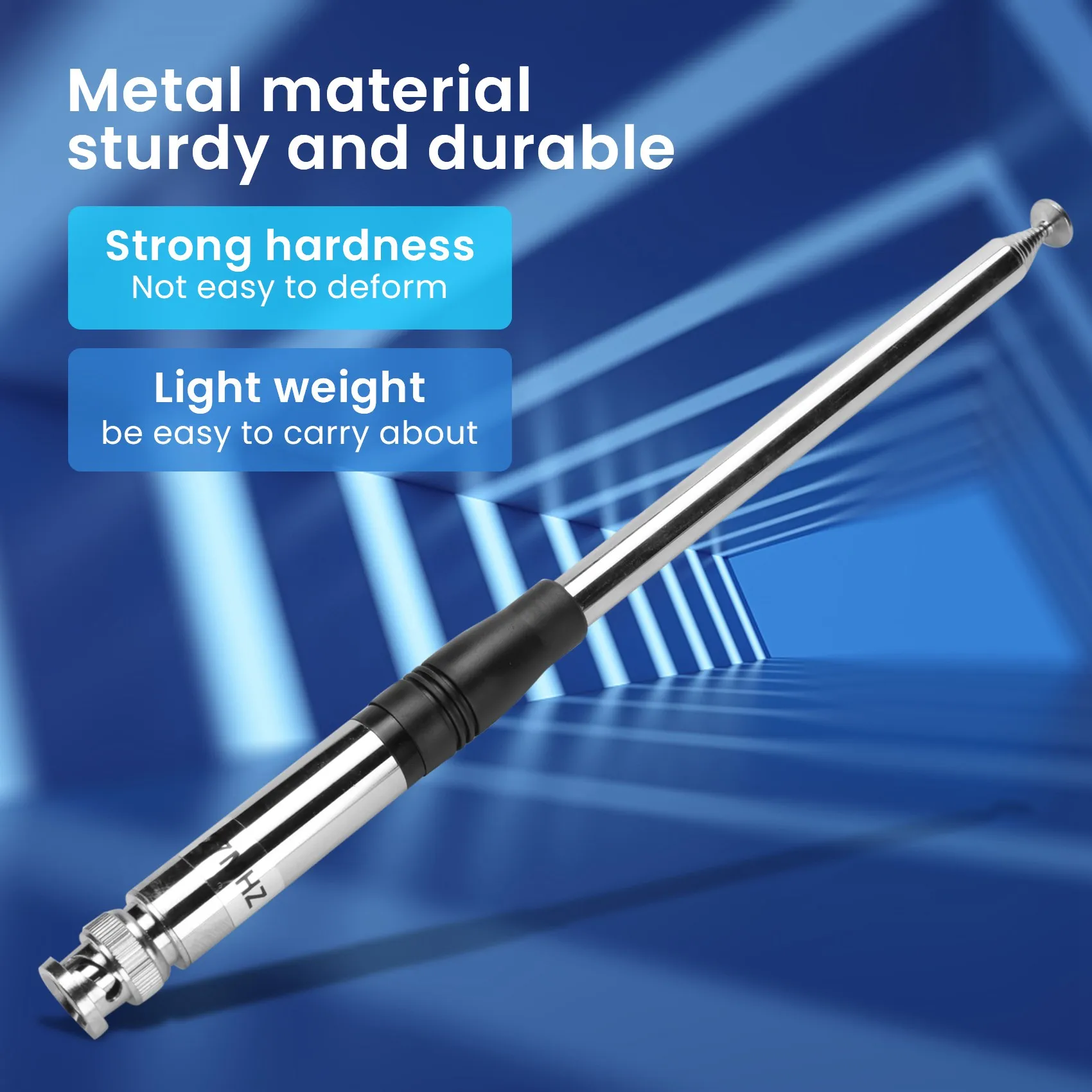 هوائي 27 ميجا هرتز 9 بوصة إلى 51 بوصة هوائيات تلسكوبية/قضيب HT لراديو CB المحمول/المحمول مع موصل BNC