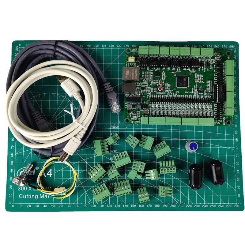 Mach3 CNC 6-axis Motion Control System USB   Ethernet Network port Integrated board Engraving machine stepper motor controller