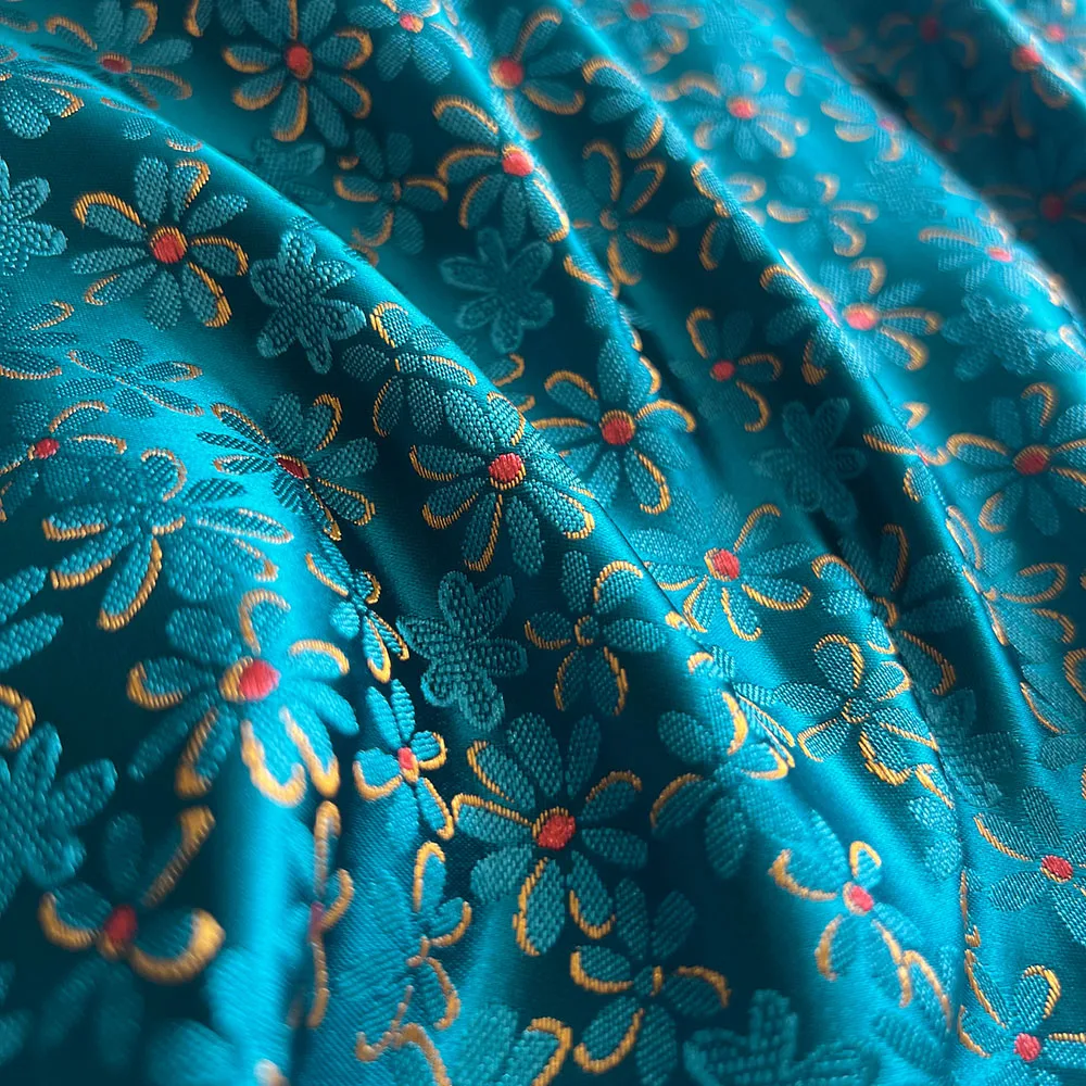 الدمشقي الساتان الديباج الجاكار النسيج خمر الأزهار الوريد للخياطة معطف الستار مفرش المائدة وسادة أريكة وتنورة الملابس