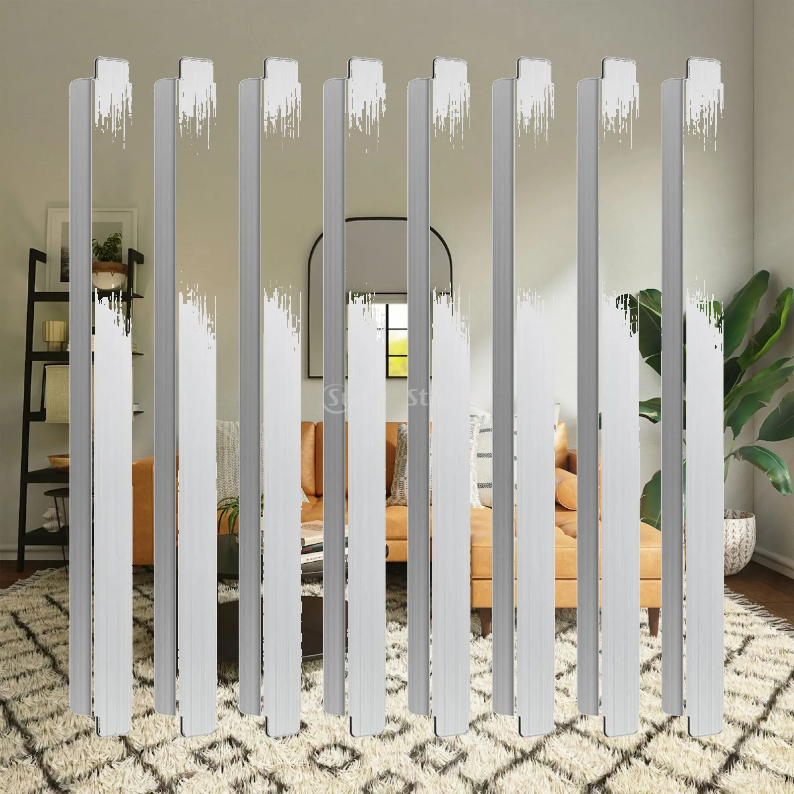Commercial Stainless Adapter Rod 12 Inch Pan Divider Bar for Buffet Table Refrigerator Storage Rack Organizer