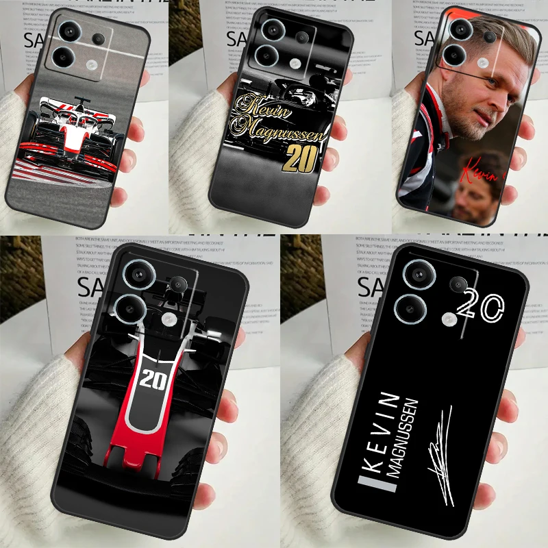 Kevin Magnussen F1 Case For Xiaomi Redmi 12 13C 12C 10C 9C Redmi Note 13 9 10 11 12 Pro 9S 10S 11S 12S Cover