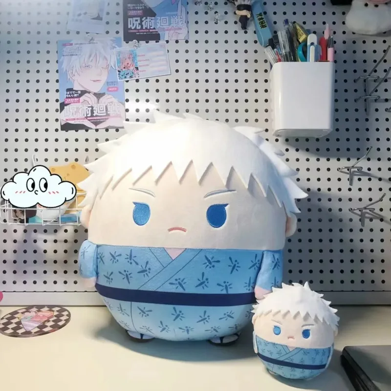

New Anime Jujutsu Kaisen Plush Doll Toy 10/30CM Cartoon Cute Gojo Satoru Egg-shaped Stuffed Toy Decoration For Kid Gift