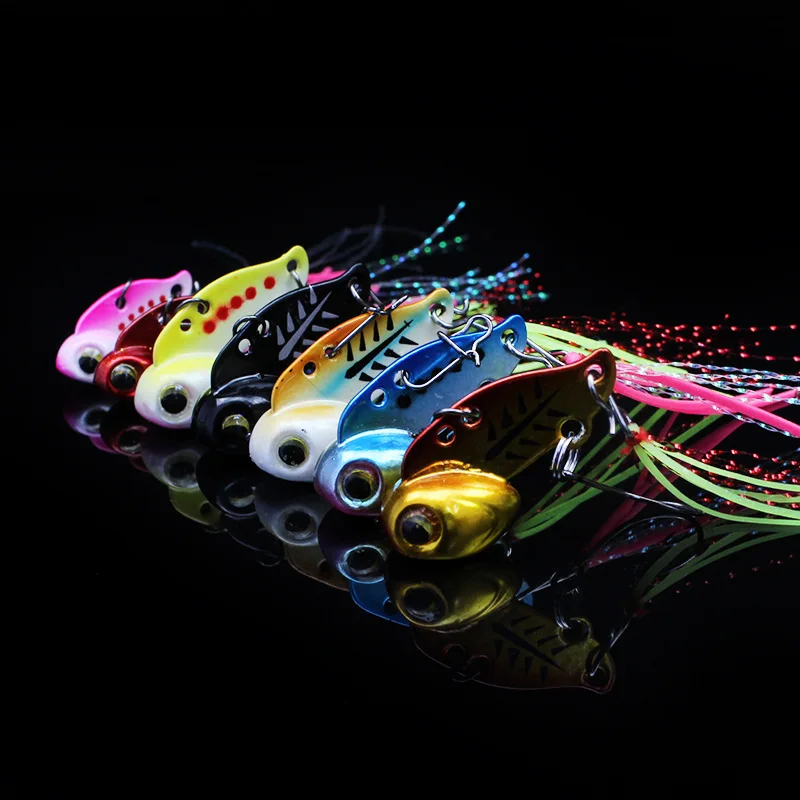 1 Piece Sale New Arrival Mini vib Fishing Lure Lead Copper Metal Lures Hard Bait 3g/6g Artificial Freshwater Bait image 6