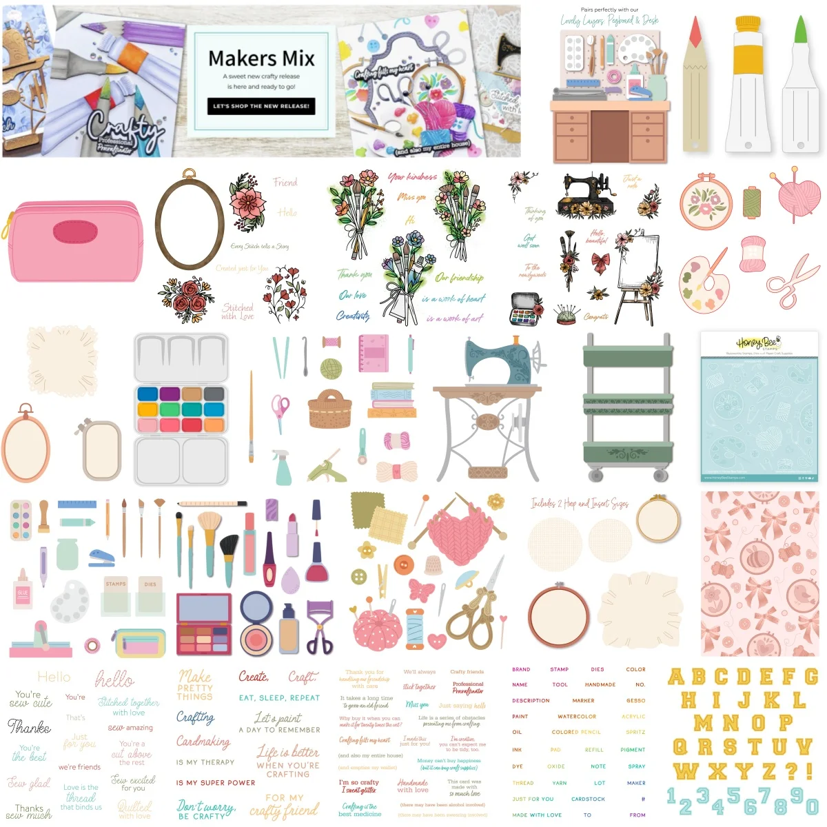 

Sewing Tools Makeup Bag Mirror Clear Stamps Metal Cutting Dies Stencil Hot Foil for DIY Decorating Scrapbook Paper Card Album