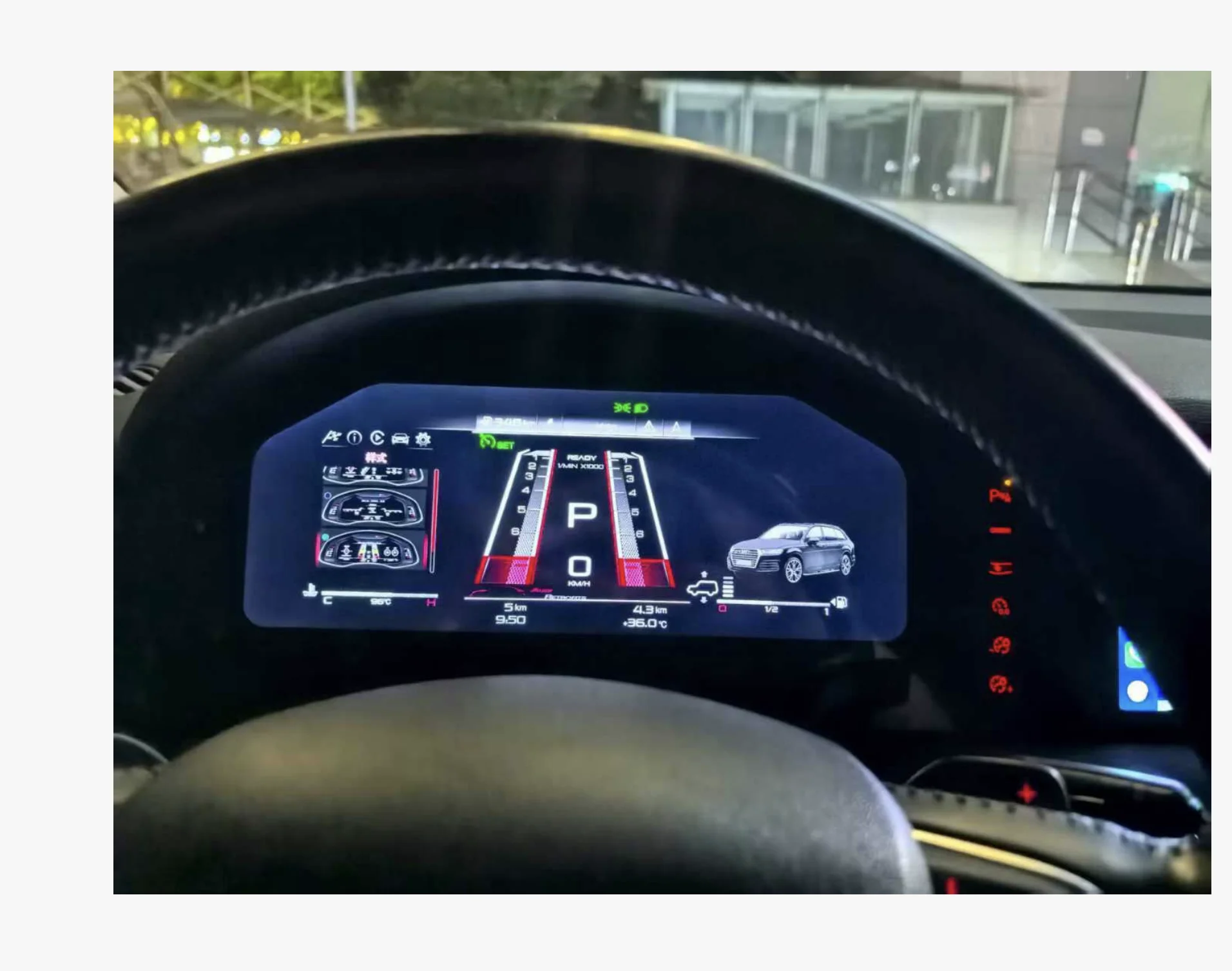 Digital Cluster For Audi R8 2007-2015 Car LCD Dashboard Virtual Cockpit Instrument Multifunctional Speedmeter Screen Auto Parts