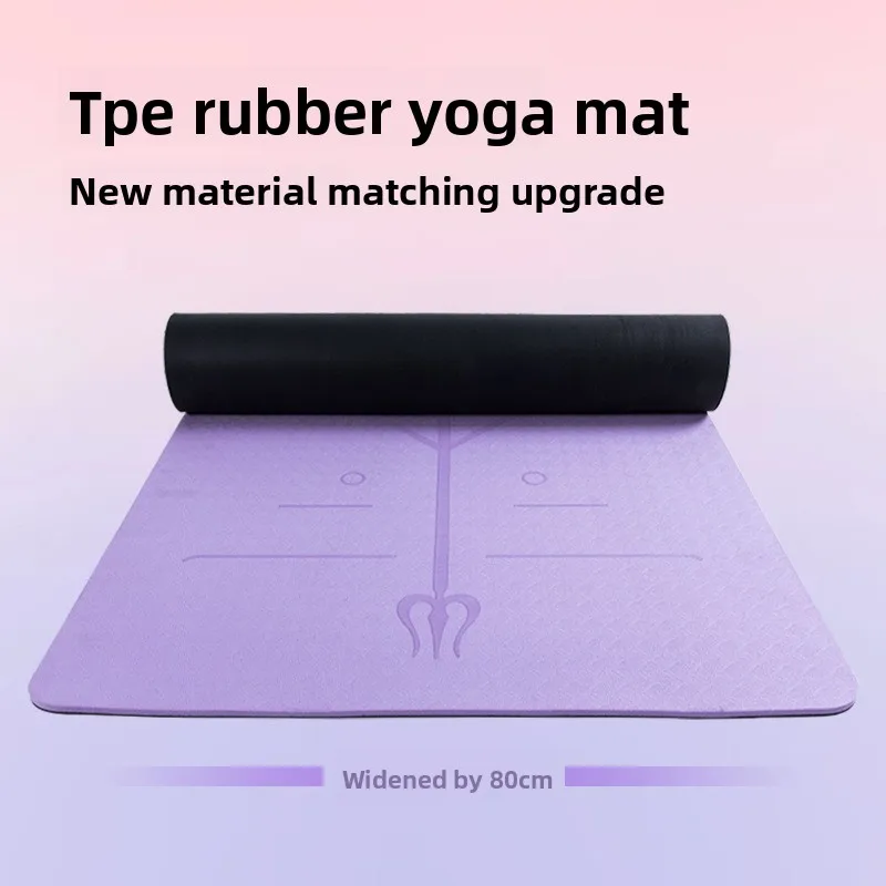 Factory Wholesale TPE Rubber Yoga Mat 10mm Thick Non Slip Home Use Gym Mat Gymnastics Mat Gym Mat Yoga Mats Exercise Mat