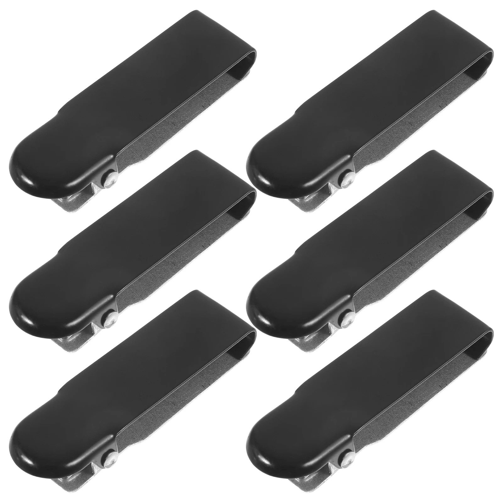 

6 Pcs Wallet Back Clip Money Hardware Plain Part Cash Box Clips Iron Tool Coupon
