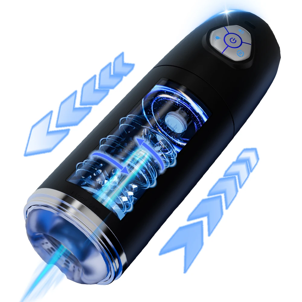 App Control Automatic Telescopic Rotating Male Masturbator Cup Pocket Pussy Penis Blowjob Machine Sex Toys for Adults Men