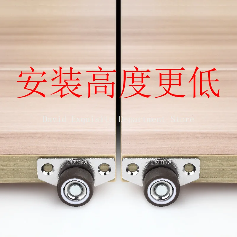 

4 шт. бесшумные резиновые ролики, колеса для ящиков, для мебели, кухонного шкафа, стола с боковой установкой, низкопрофильное замена колеса