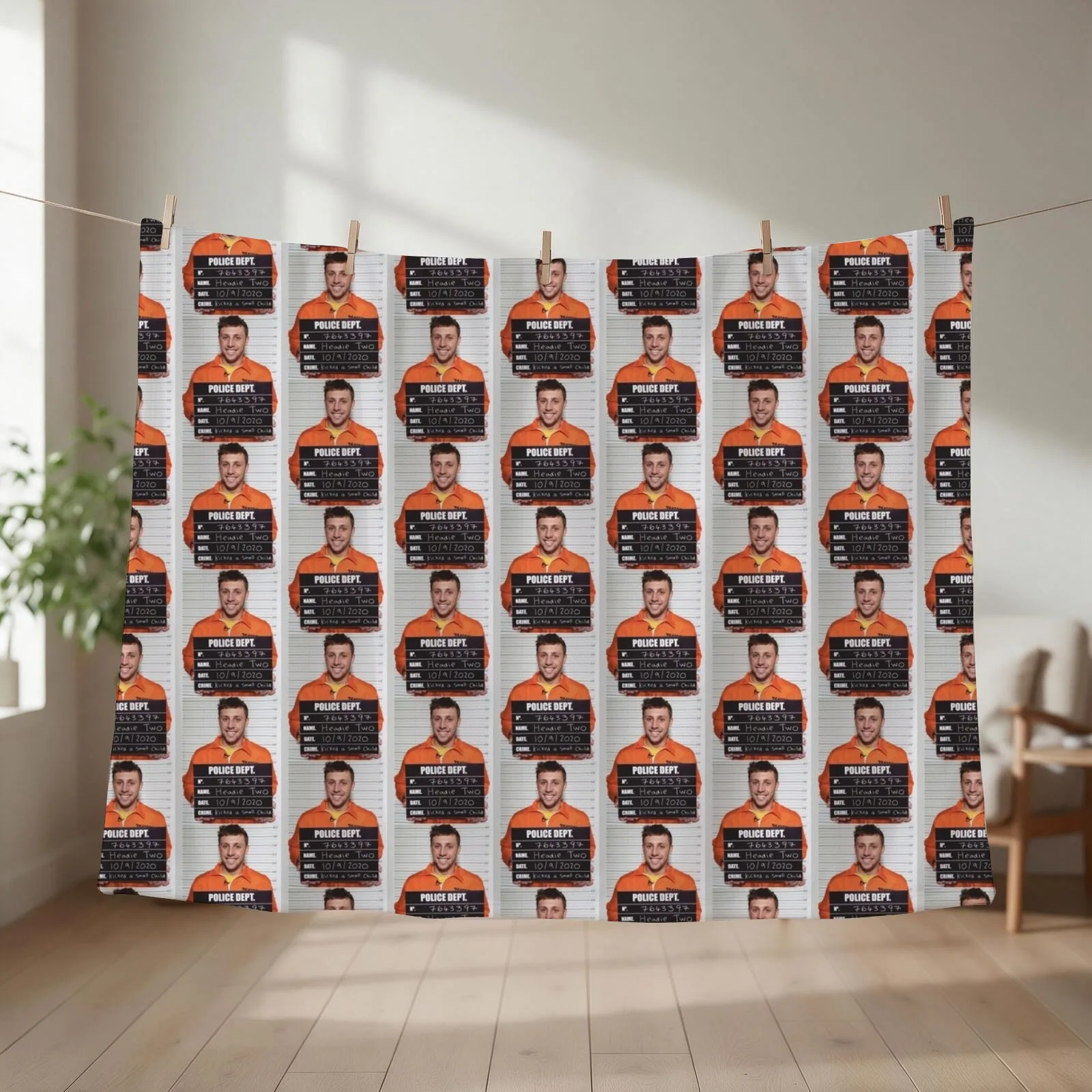 Sidemen Harry Throw Blanket couch cozy soft plush fuzzy picnic outdoor blanket