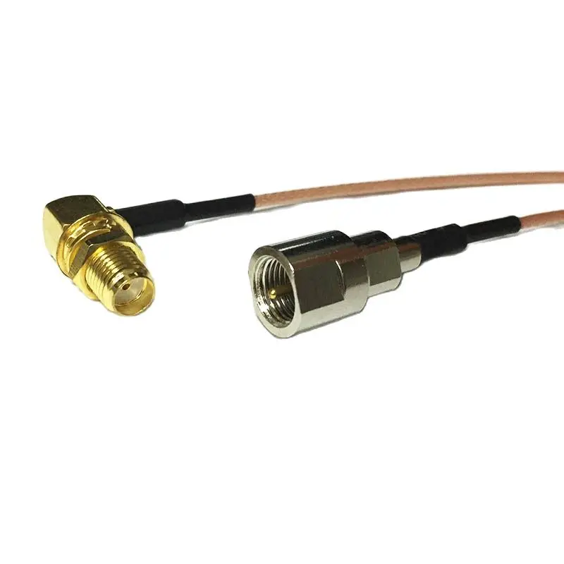 

WIFI Antenna Adapter SMA Female Jack Nut Right Angle Switch FME Male Plug Pigtail Cable RG178 Wholesale 15CM 6" Adapter