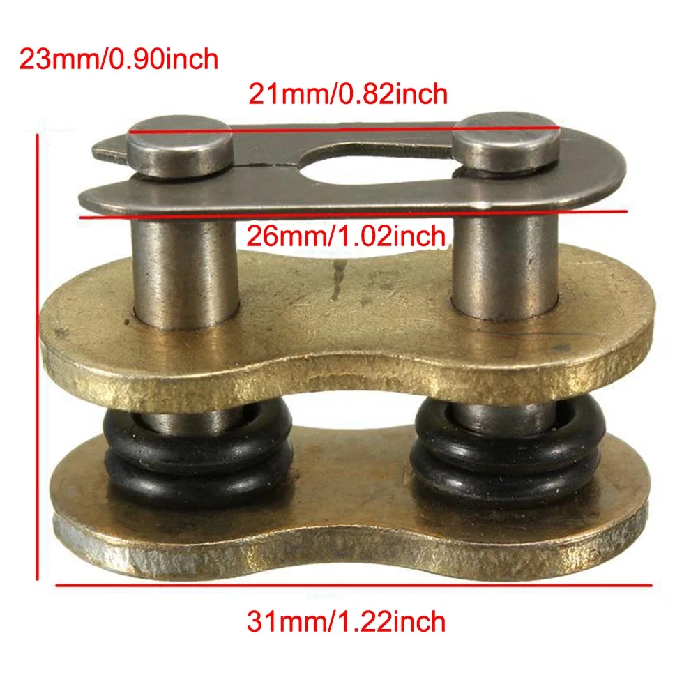 Chain Master Link Set Of 4 With Sealed ORing Fits 428 520 525 530 Chains For Motorcycles And Agricultural Vehicles