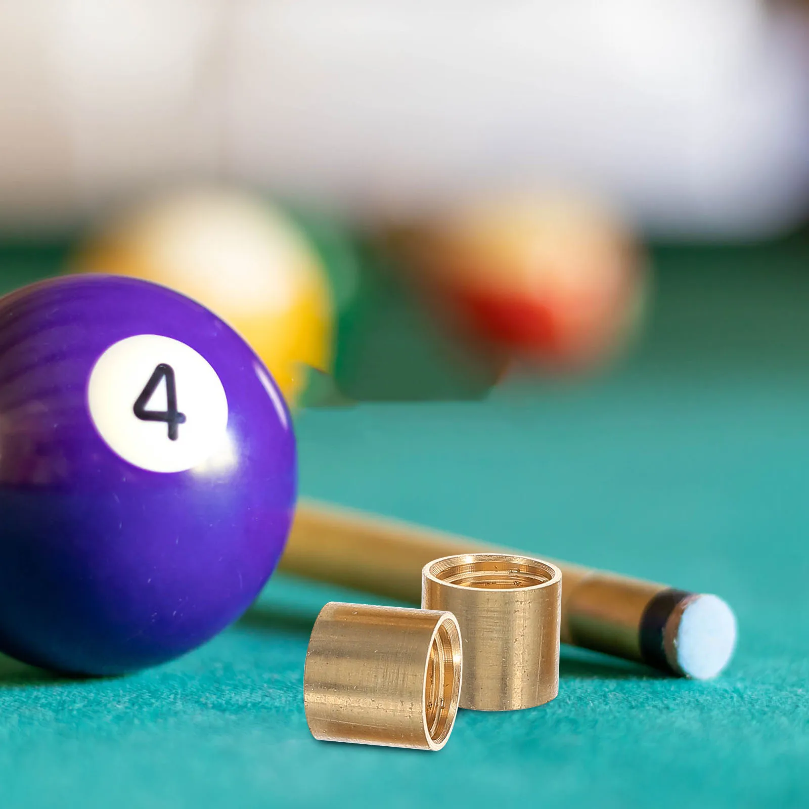 

10Pcs Billiard Cue Ferrules Brass Snooker Professional Replacement Pool Cue Accessories Kit Billiard Pool Table