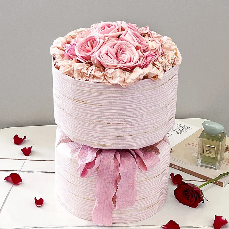 

3 шт., круглая букетная бумага, бумага на День святого Валентина, цветы в полоску, мраморная упаковочная бумага, цветочная композиция, цветочный магазин, упаковочные листы