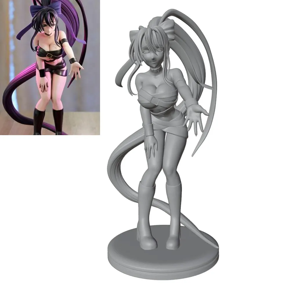 

Статуэтка аниме-персонажа 75/100/120/150 мм, миниатюрная 3D-печатная серая модель, фигурка, модель куклы для самостоятельной сборки, неокрашенная.