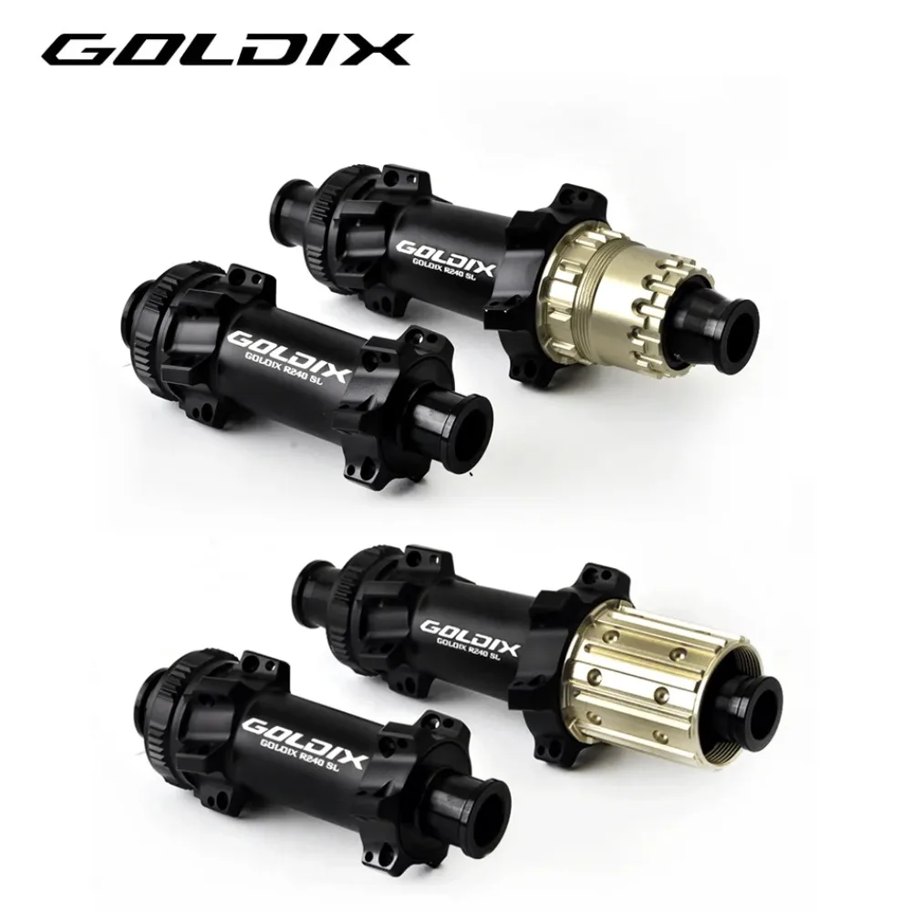 GOLDIX R240SL Central lock brake 24H New ratchet 36T road crushed stone bicycle hub suitable for HG