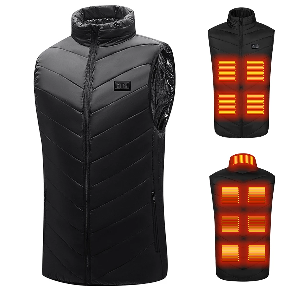 

Electric Heated Jackets Men USB Heating Jacket 5V Safe Voltage 3 Heat Settings for Outdoor Sports Fishing