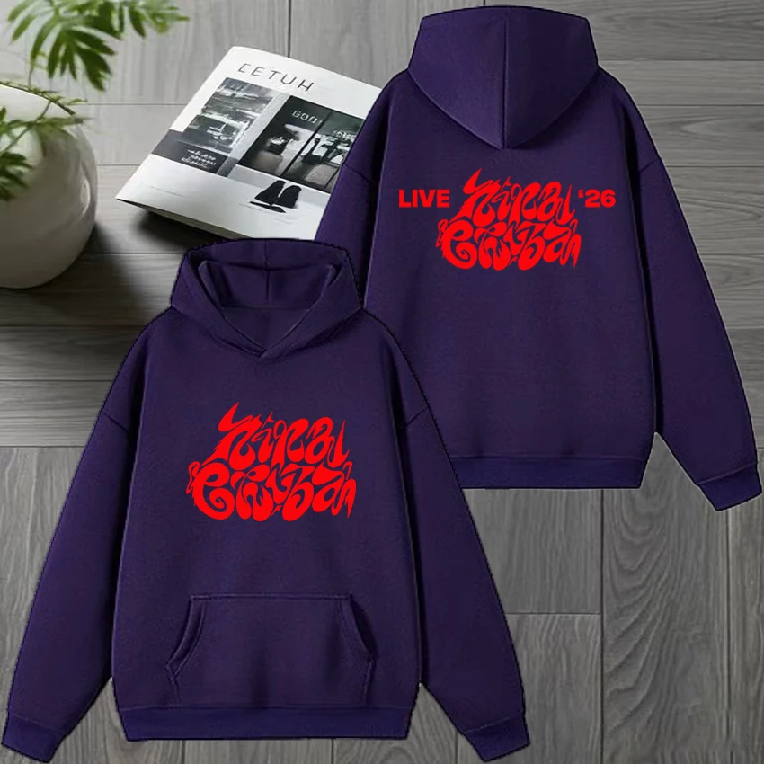 2025 جديد حار مغني الراب نينا تشوبا ألبوم جديد جولة مزدوجة الوجهين طباعة البلوز للجنسين موضة Y2k هوديي الرجال النساء الصوف البلوفرات #5