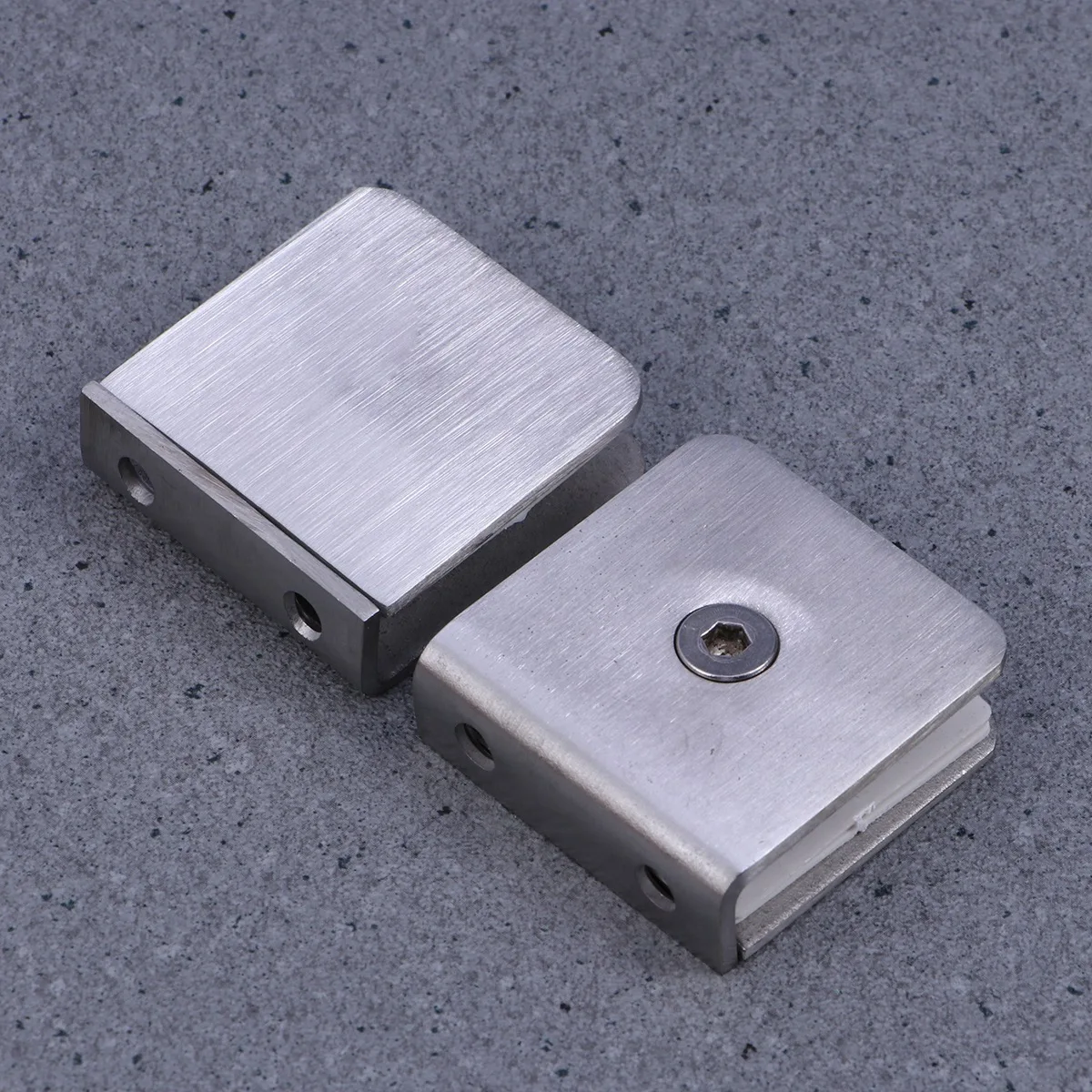 

4Pcs Stainless Steel Glass Clamp Bracket for Door Window Bathroom Thickness 8-12mm Rust-Free Adjustable Clip Holder