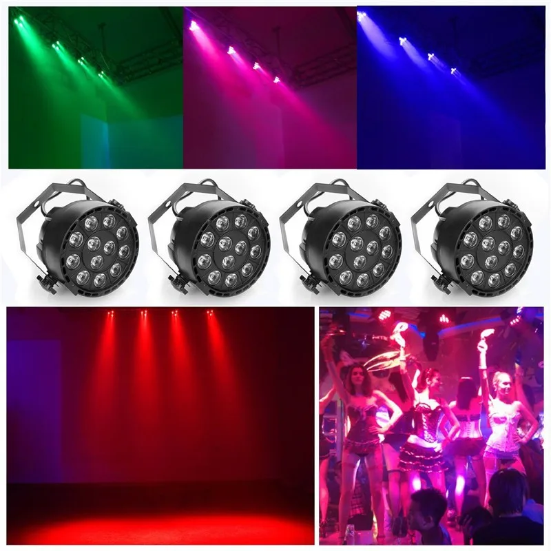 

LED12 bead par light, dye light KTV bar spotlight, stage light RGB voice-activated music light