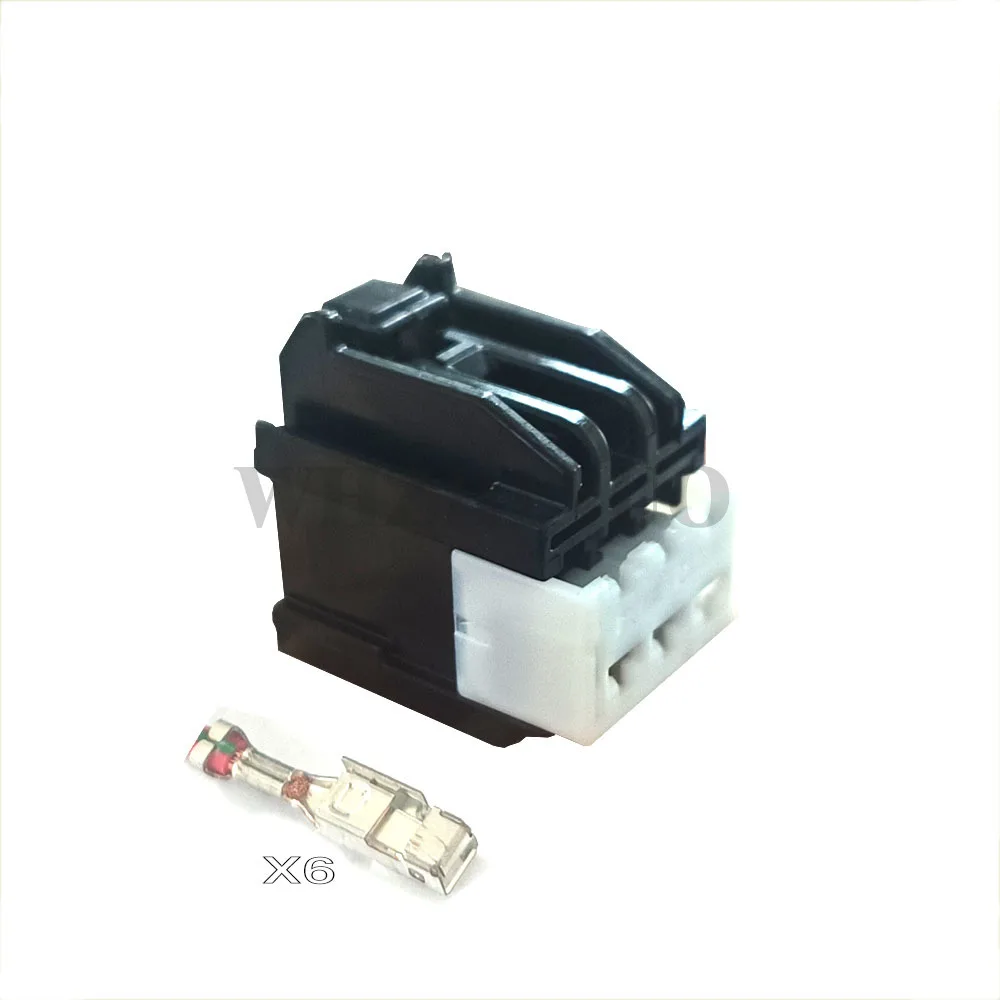 6Way 6098-4607 Female Audio Socket Tweeter Plug Auto Automotive Instrument Station Connector  8100-4443 8100-4444 8100-4445