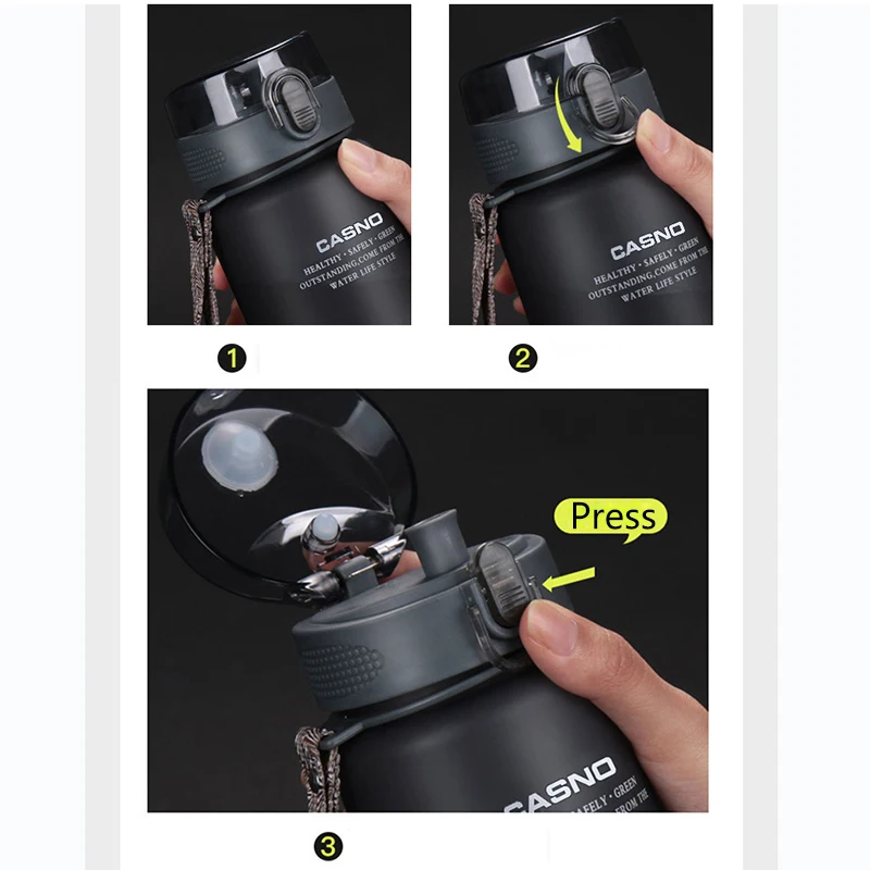 High Quality Water Bottle 560ML Tour Outdoor Sport Leak Proof Seal School Water Bottles Drinkware BPA Free
