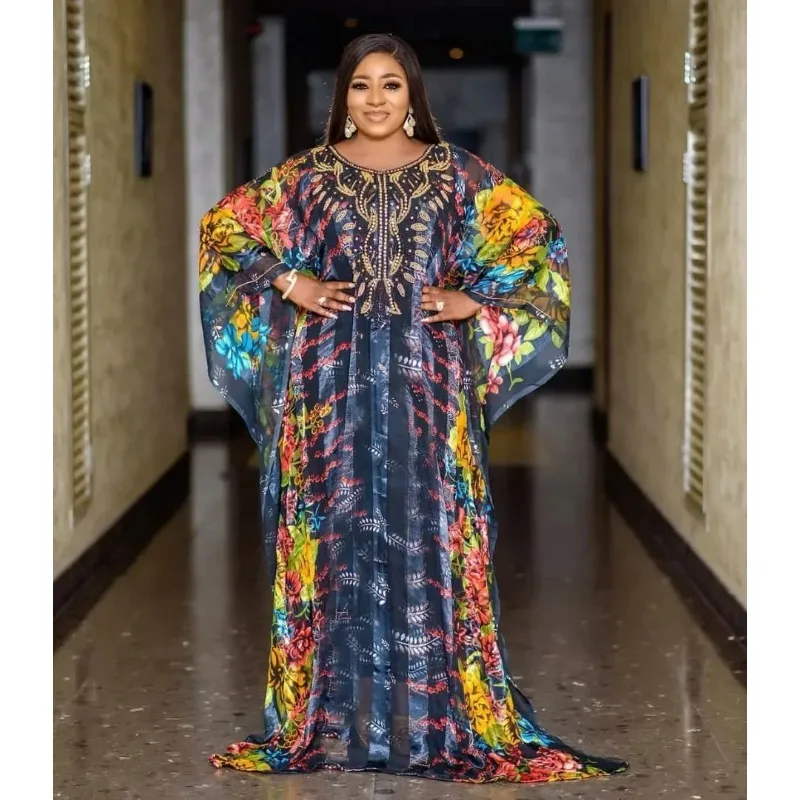 Customized African Dresses for Women 2026 Fall Long Maxi Dress African Clothes Dashiki Sexy Abaya Dubai Boubou Robe Africaine Fe