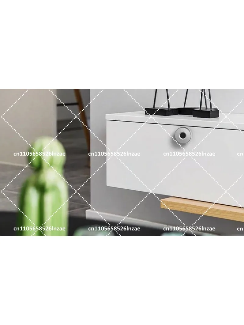 Smart Round Cabinet Lock – Easy Install, Biometric Fingerprint Auto Unlock, Secure and Convenient for Home
