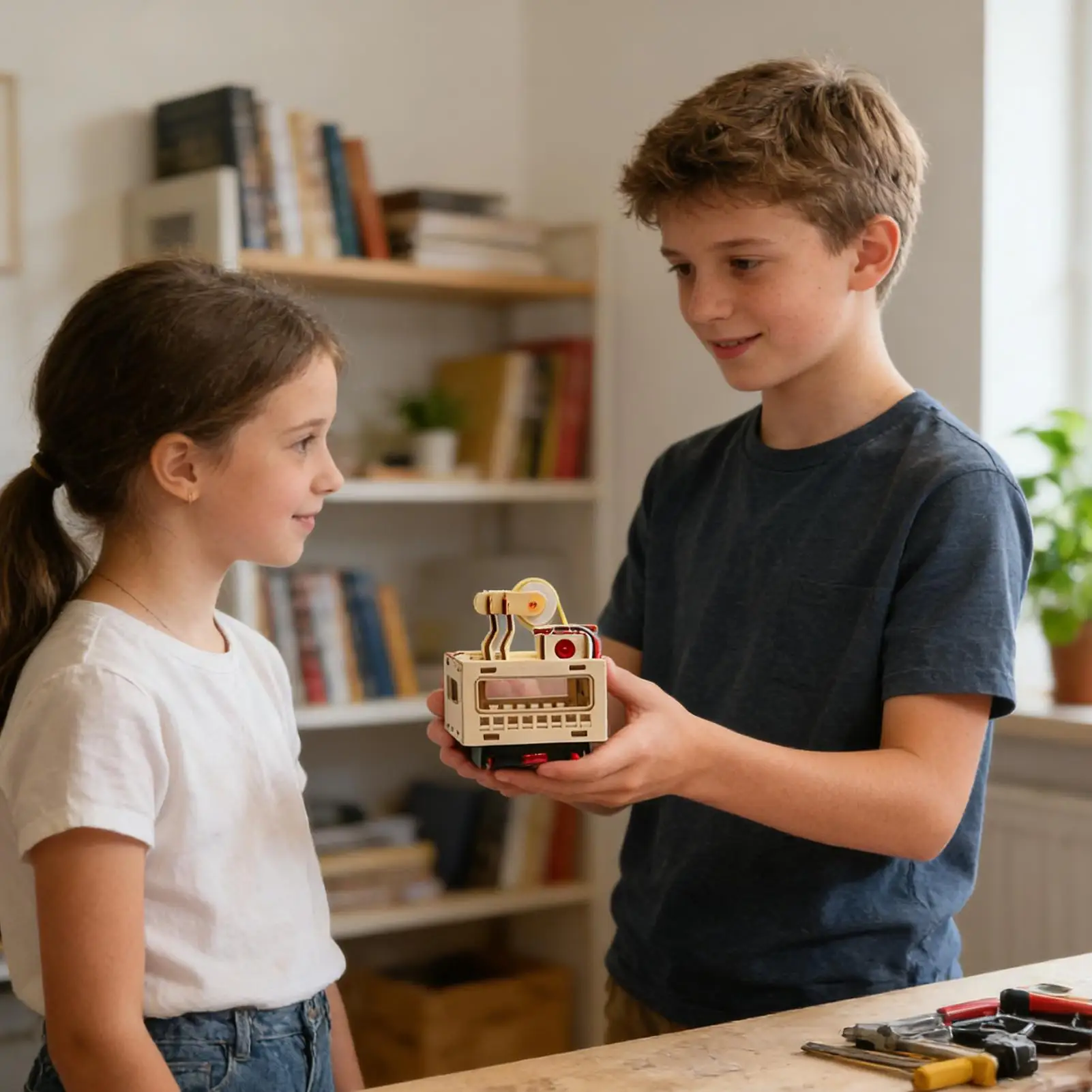 Wood Model Kit Cable Car Assembly Decor Wood Puzzle Kit For Women Teens Kids Students DIY Enthusiasts Hobby