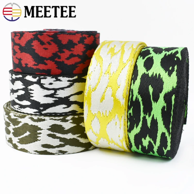 

2/4M 38mm 3mm Thickened Jacquard Webbing Tape Strap for Bag Polyester Webbings Ribbon DIY Backpack Clothes Decorative Belt