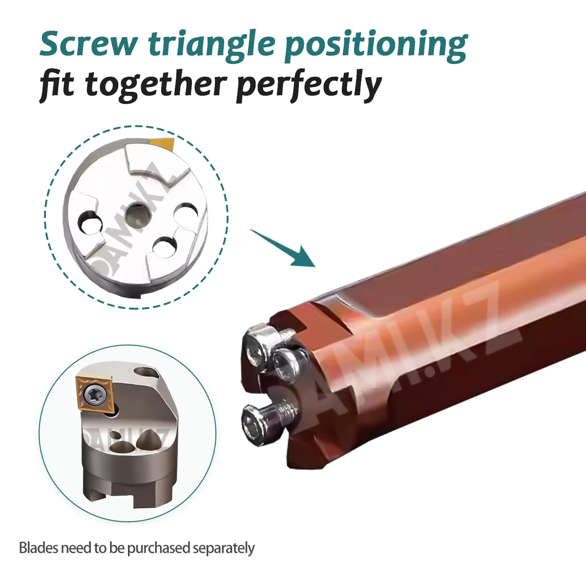 مجموعة YGIVR من أداة مملة لتغيير الرأس وأداة تحول الثقب الداخلي باستخدام الحاسب الآلي من النوع المنفصل مع حامل أدوات التبريد الداخلي