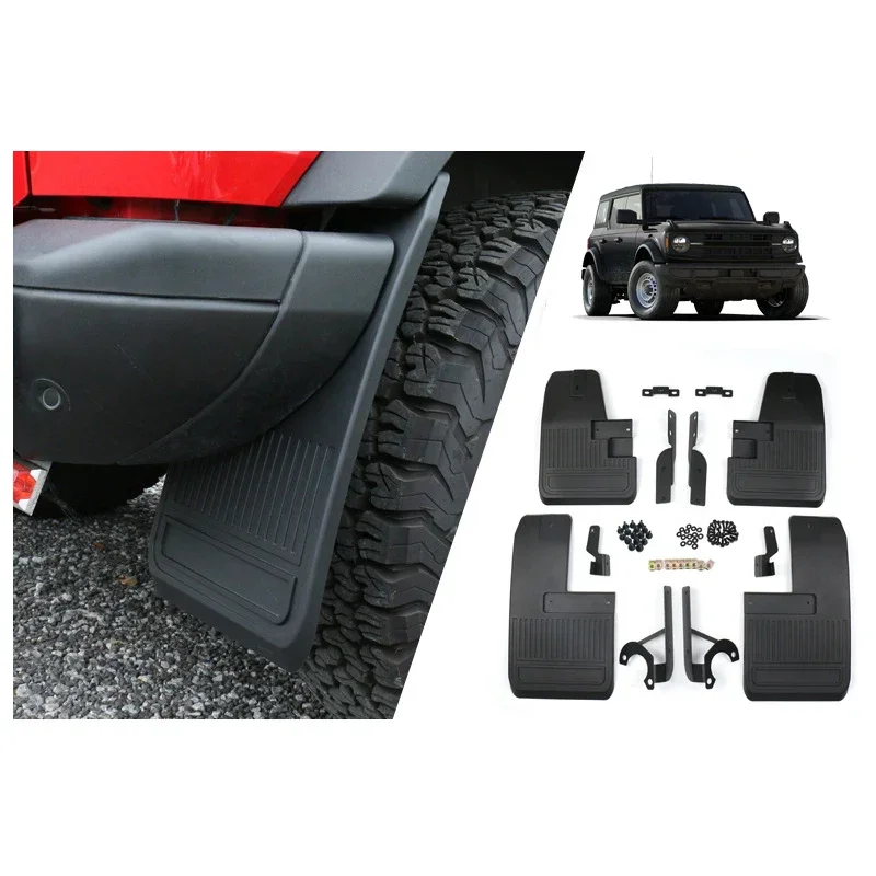 Universal Car Front Rear Mudflaps Splash Guards Mudguard For Ford Bronco 2021 2022 2023