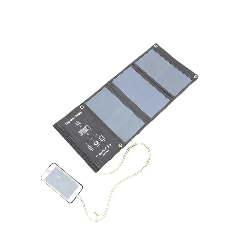 Solar Charging Panel Flexible Photovoltaic Portable 10000mah Large Capacity Mobile Phone Fast Charge