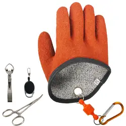 Waterproof Puncture Proof Fishing Glove Professional Catch Fish Gloves with 4 Tools Provide Good Protection For Your Palms