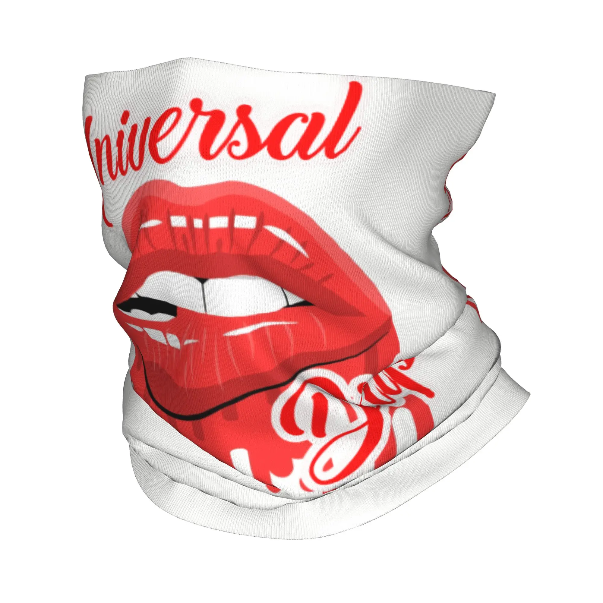 

Универсальная зимняя бандана-шарф Custom Vogue с принтом красных губ, ветрозащитная, для защиты лица, для катания на лыжах, с рисунком губной помады и леопардовым принтом