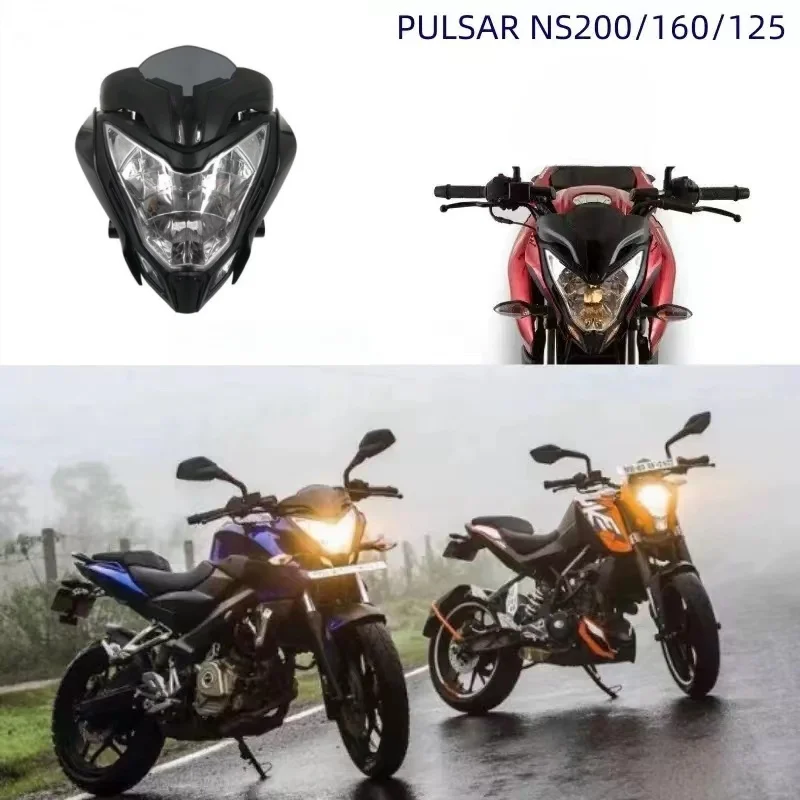 

Motorcycle Headlight For BAJAJ PULSAR 150 200 Assembly Headlamp With Fairing PULSAR150 PULSAR200 Motorcycle Accessories