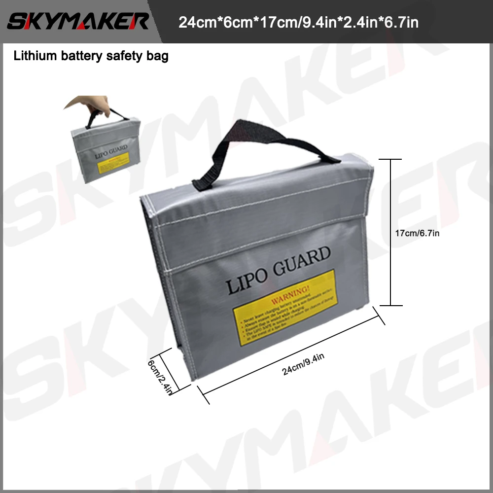 LiPo-Akku-Sicherheitstasche, feuerfest, wasserdicht, hochwertig, RC Safe Guard Charge Sack für Lipo-Akku, Racing, Drohne, RC-Modellteile
