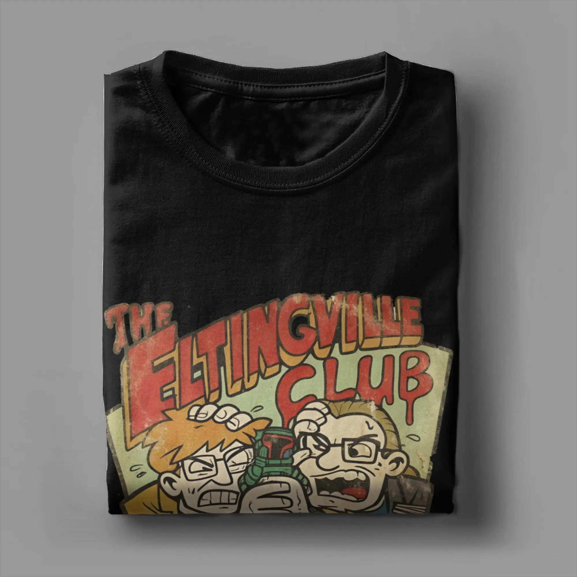 Comic Eltingville Club T Shirts Men 100% Cotton Funny T-Shirts Round Neck  Tees Short Sleeve Clothes Printing